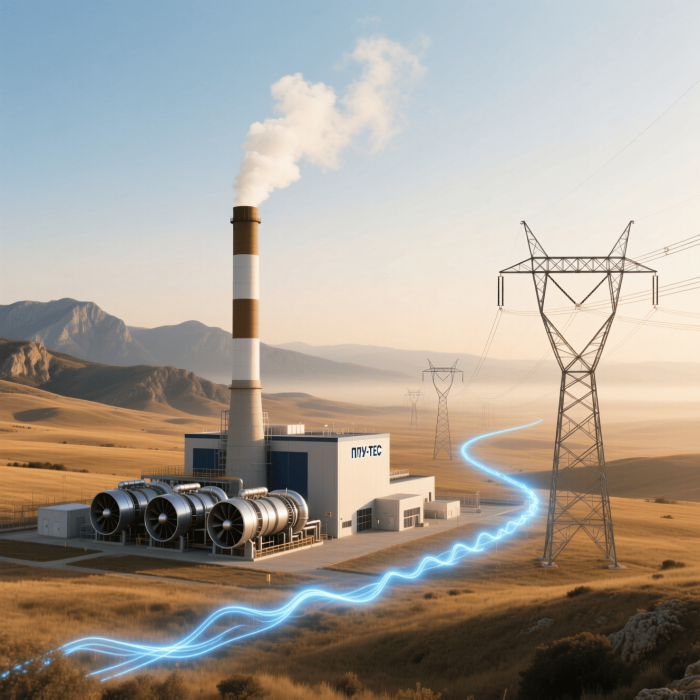 Схема выдачи мощности Симферопольской ПГУ-ТЭС